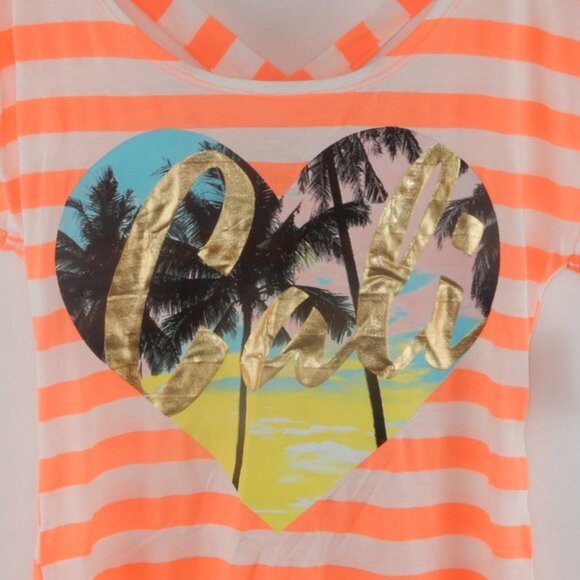 OP Swim Cover Up Dress Cali Heart Orange Orbit NWT (SW003) - Picture 4 of 8